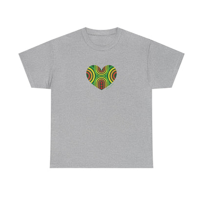 Colourful Heart Vibe Unisex Heavy Cotton Tee - #HeartsInMotion