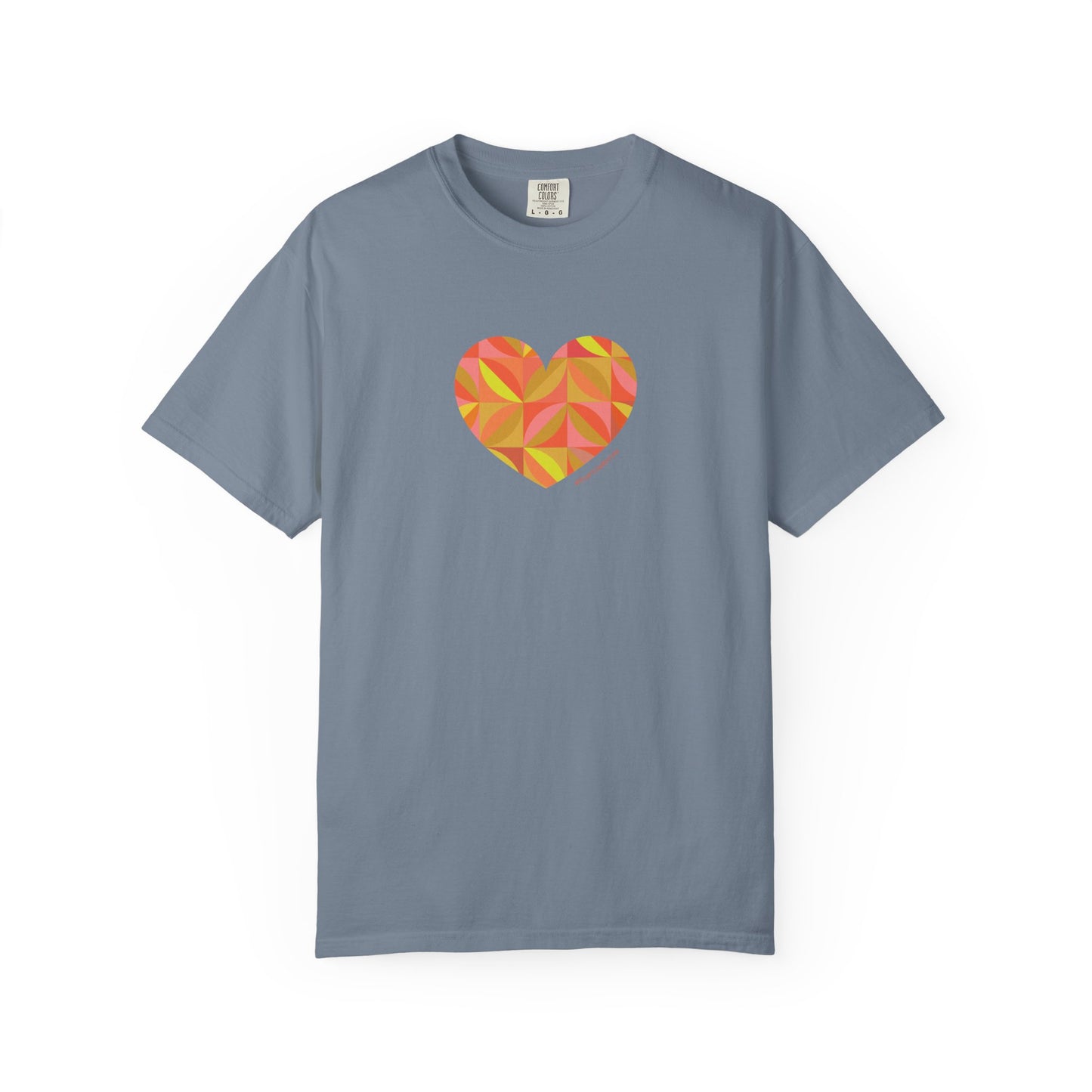 Heart Pattern Unisex Garment-Dyed T-Shirt | #HeartsInMotion