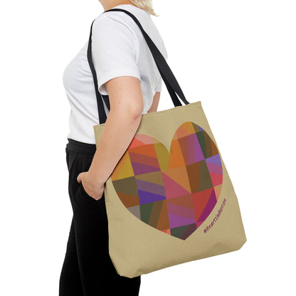 Colourful Heart Tote Bag - Love & Positivity - #HeartsInMotion