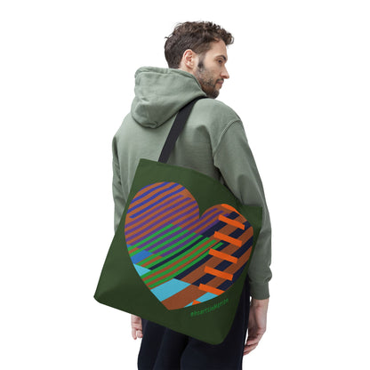 Colourful Heart Design Tote Bag - Perfect for Everyday Use - #HeartsInMotion