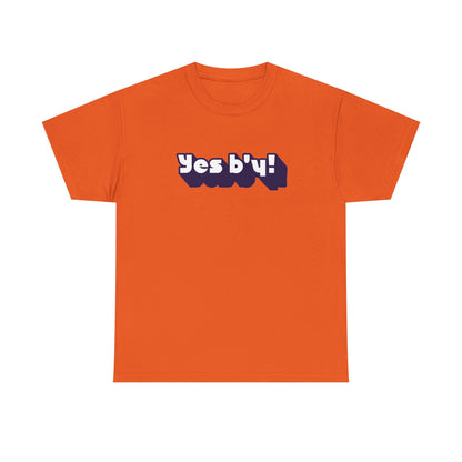 Yes b'y! Unisex Heavy Cotton Tee | Casual Shirt, Gift for Friends, Fun T-shirt