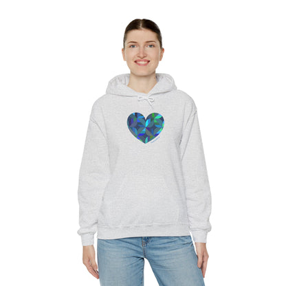 Colourful Heart Design Unisex Hoodie, Cozy Sweatshirt, #HeartsInMotion