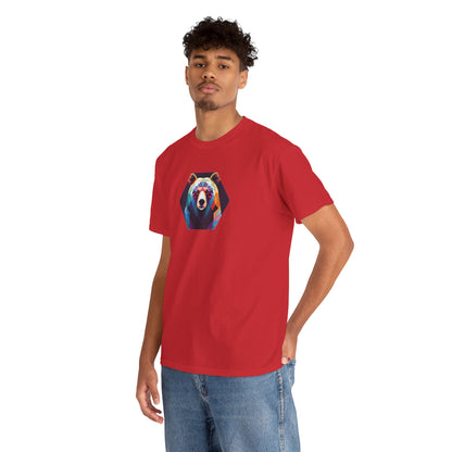 Colorful Bear Graphic Unisex Heavy Cotton Tee