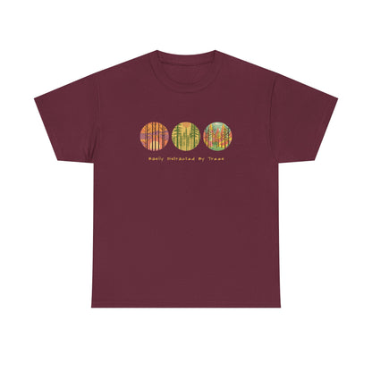 Colorful Tree Unisex Heavy Cotton Tee, Outdoor Lover Shirt, Unique Gift