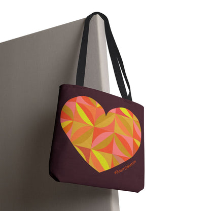 Heart Pattern Tote Bag | #HeartsInMotion | Stylish & Vibrant