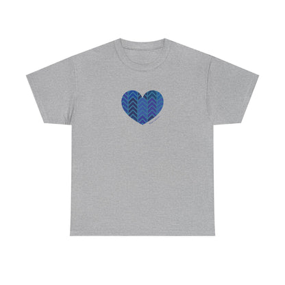Heart Pattern Heavy Cotton Tee - Soft & Colourful Casual Wear - #HeartsInMotion