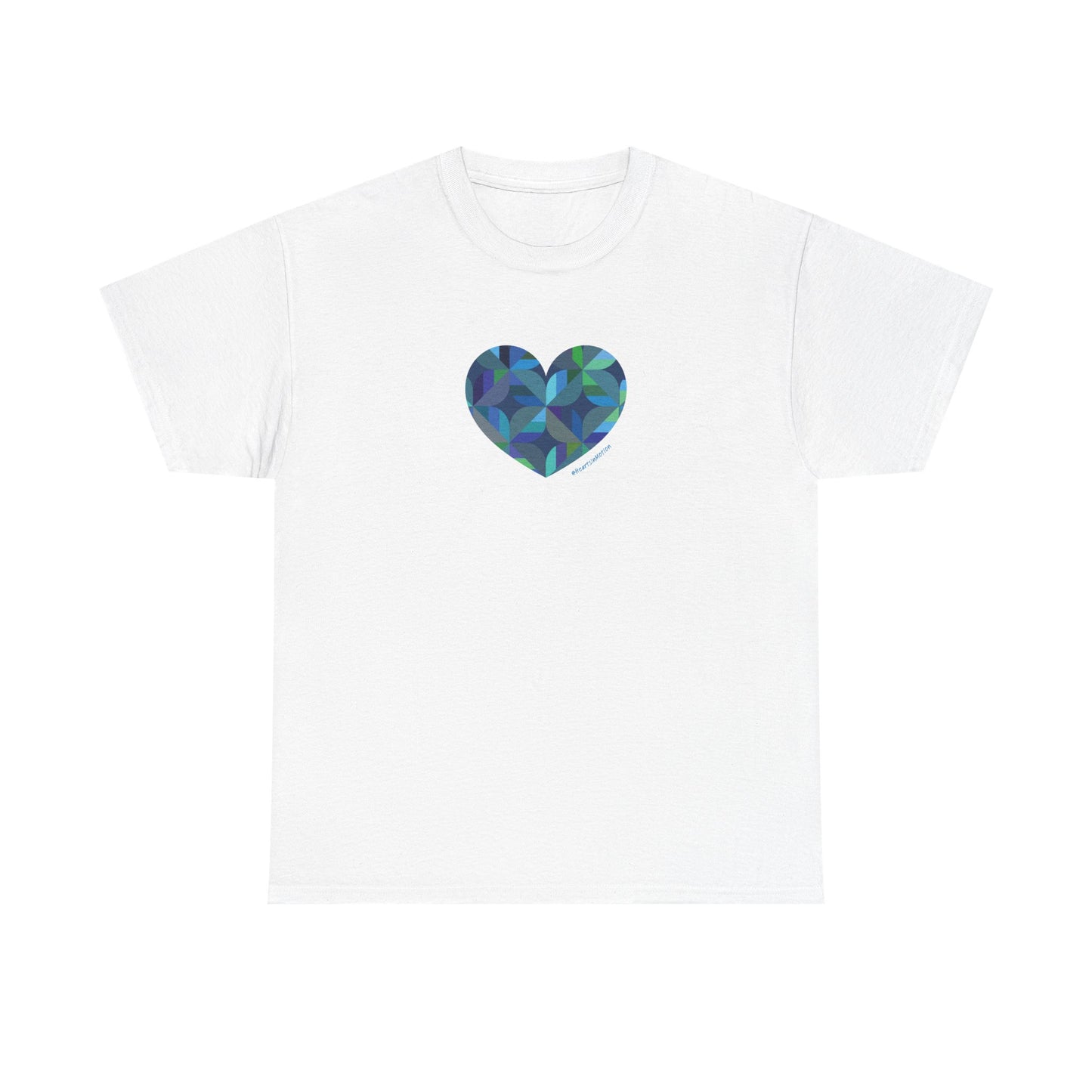 Colourful Heart Unisex Cotton Tee, Casual Wear, #HeartsInMotion