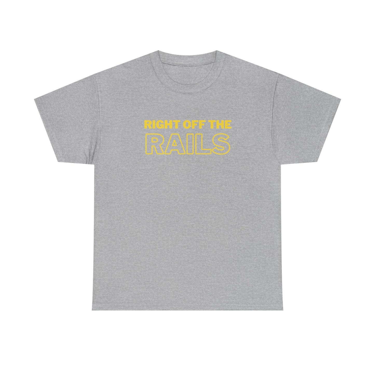 Right Off The Rails Unisex Heavy Cotton Tee | Casual Graphic Shirt