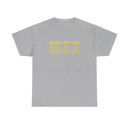 Right Off The Rails Unisex Heavy Cotton Tee | Casual Graphic Shirt