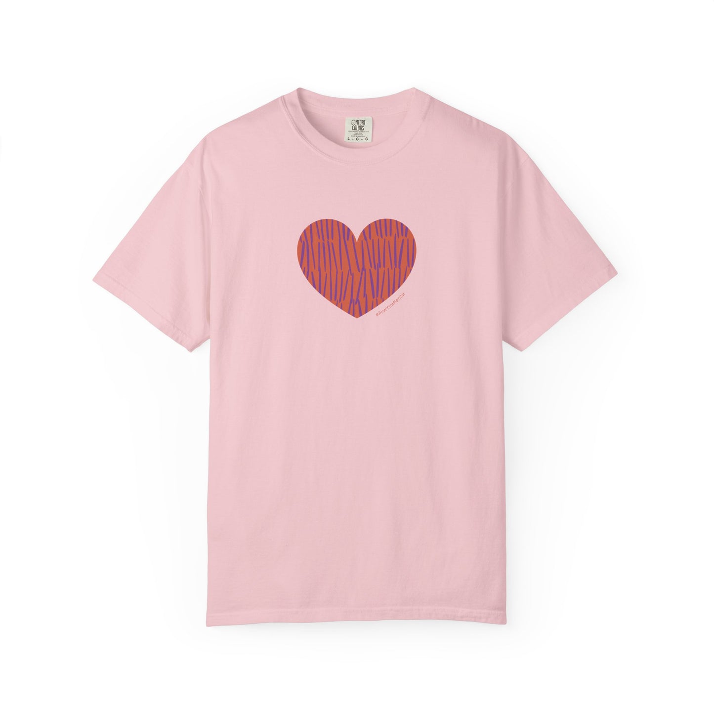 Heart Pattern Unisex Garment-Dyed T-shirt - #HeartsInMotion