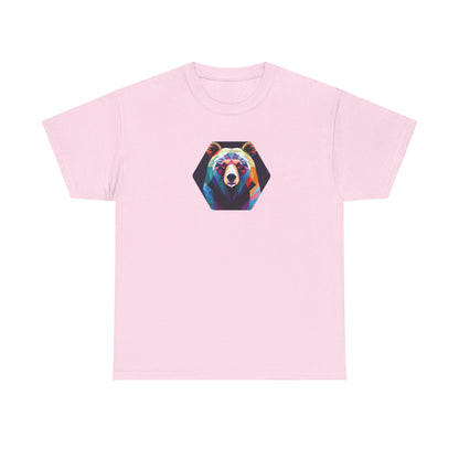 Colorful Bear Graphic Unisex Heavy Cotton Tee
