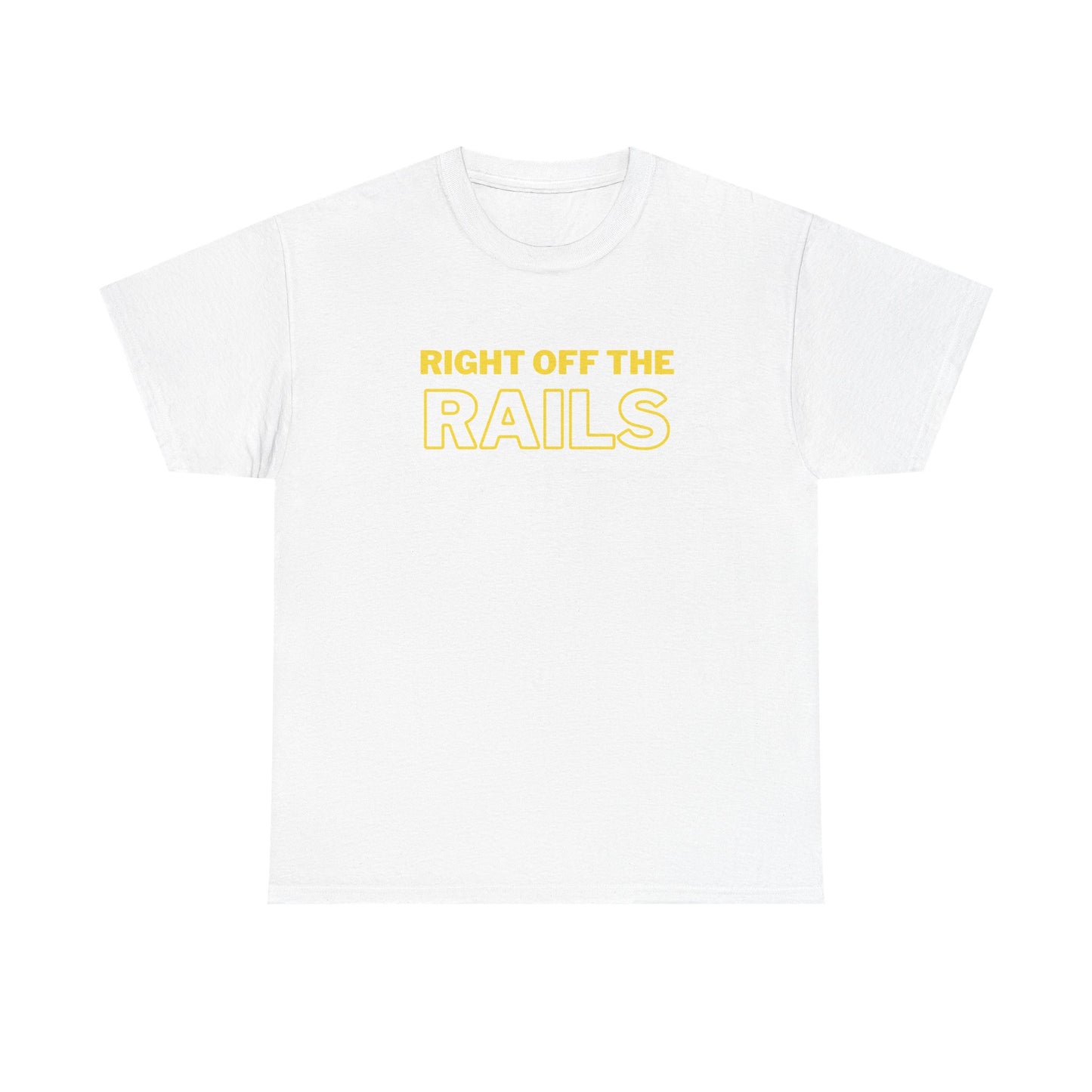 Right Off The Rails Unisex Heavy Cotton Tee | Casual Graphic Shirt