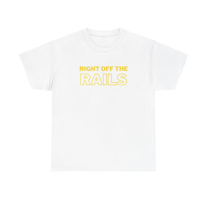 Right Off The Rails Unisex Heavy Cotton Tee | Casual Graphic Shirt
