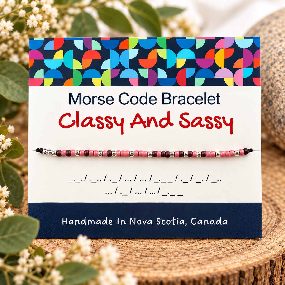 Classy And Sassy Morse Code Bracelet