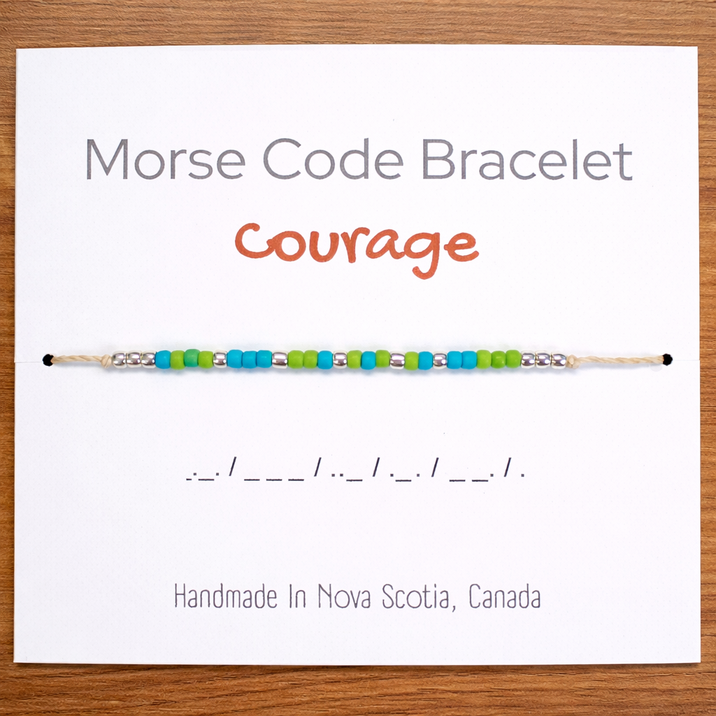 Courage Morse Code Bracelet