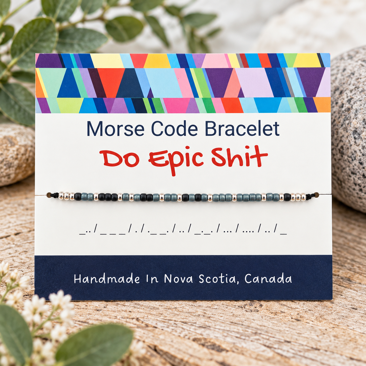 Do Epic Shit Morse Code Bracelet