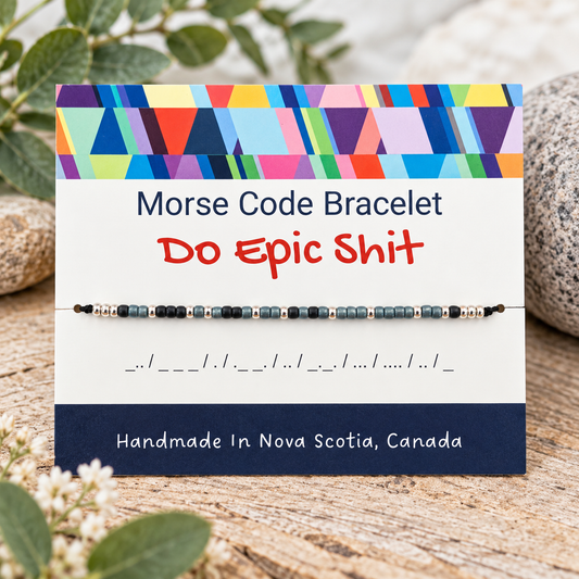 Do Epic Shit Morse Code Bracelet