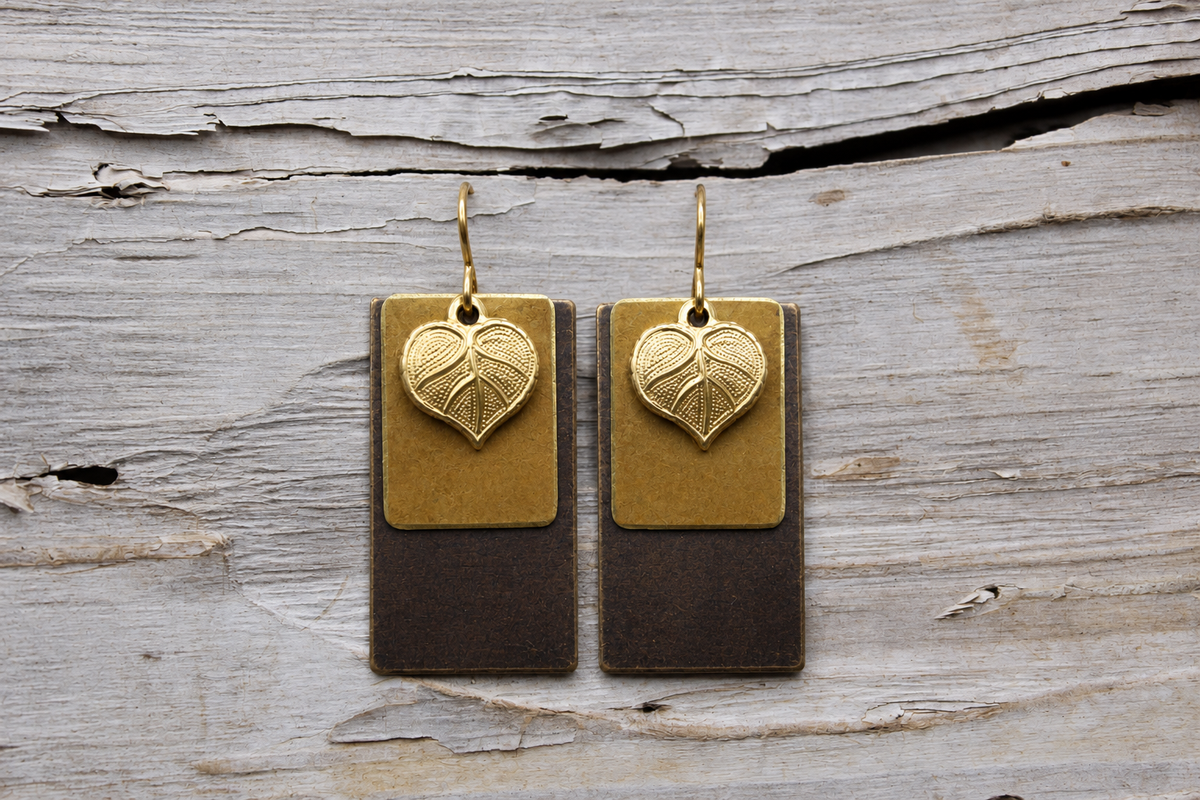 Talula - Brass Earrings