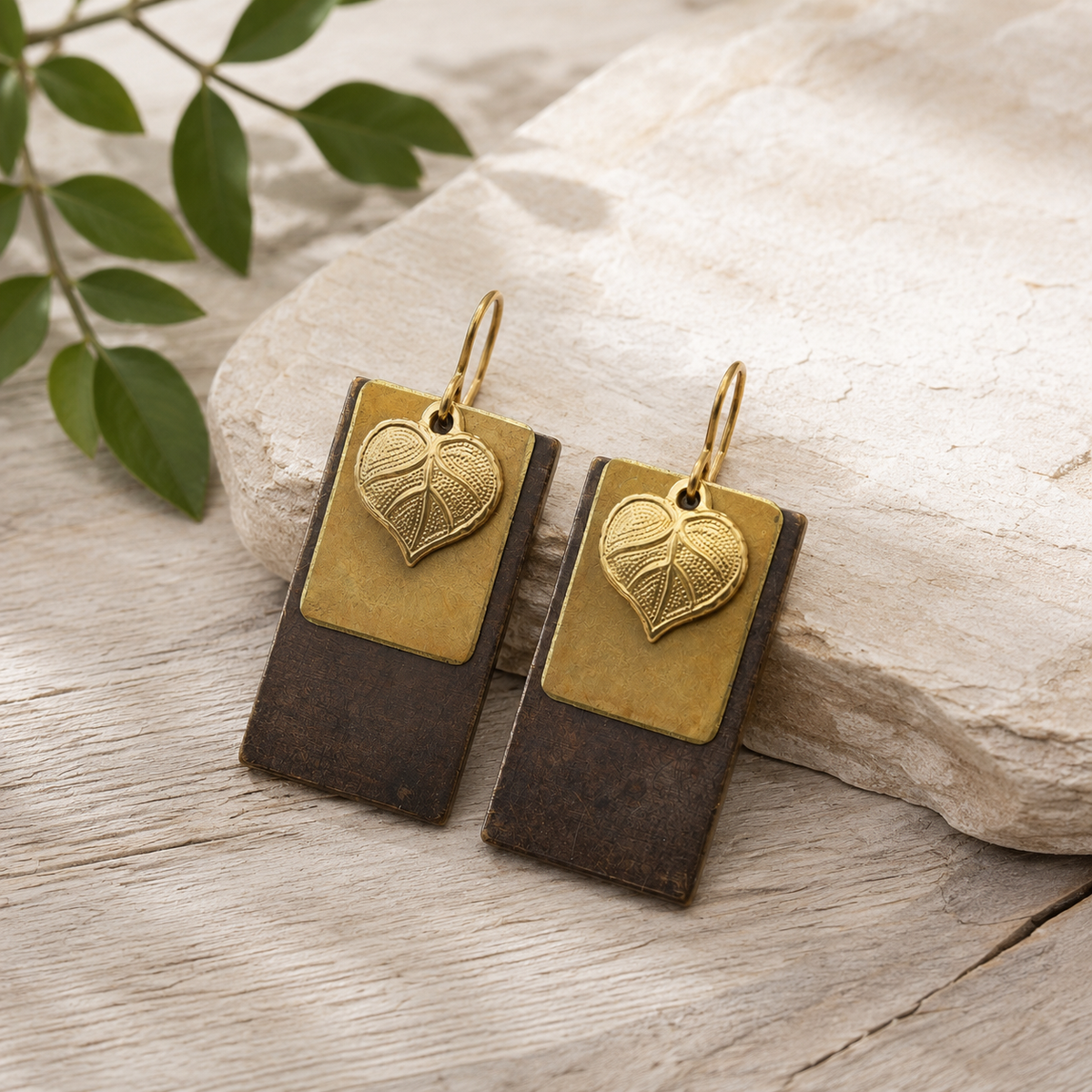 Talula - Brass Earrings