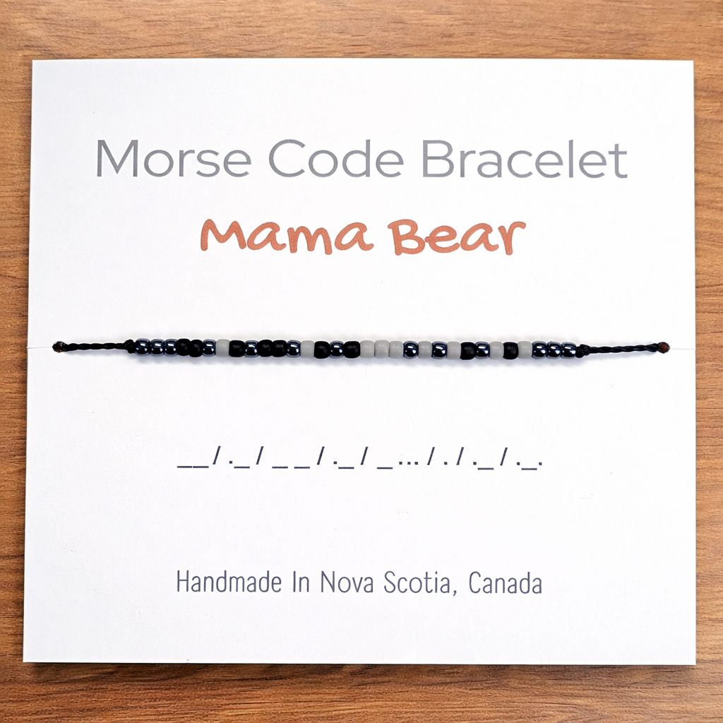 Mama Bear Morse Code Bracelet