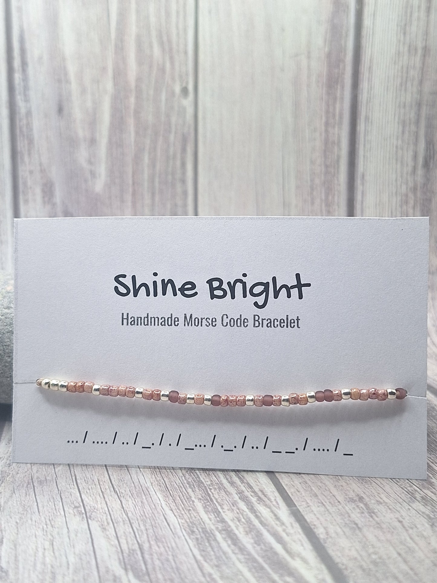 Shine Bright Morse Code Bracelet