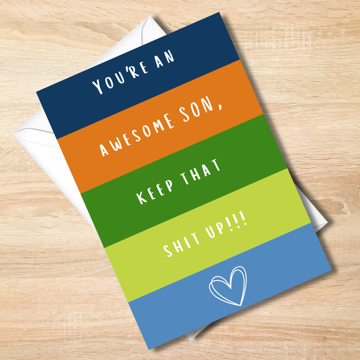 You're an Awesome Son – Funny & Sarcastic Greeting Card for Son