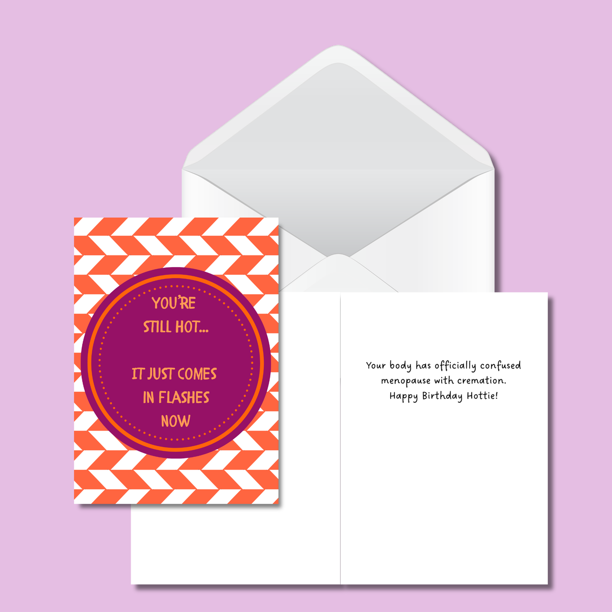You're Still Hot... It Just Comes in Flashes Now – Funny Menopause Birthday Card